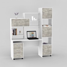 Компьютерный стол FlashNika LED 5 Бетон + Нимфея альба Компьютерный стол FlashNika LED 5 Бетон + Нимфея альба