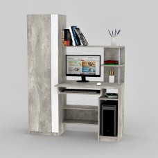 Компьютерный стол FlashNika LED 66 Бетон + Нимфея альба Компьютерный стол FlashNika LED 66 Бетон + Нимфея альба