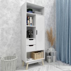 Стеллаж на деревянных ножках W-27 FlashNika белый