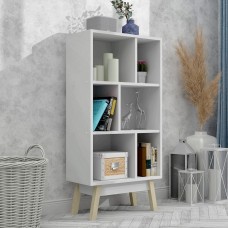 Стеллаж на деревянных ножках W-4 FlashNika белый