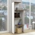 Стеллаж D6 FlashNika нимфея альба + дуб сонома трюфель