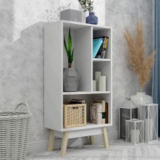 Стеллаж на деревянных ножках W-7 FlashNika белый