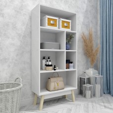 Стеллаж на деревянных ножках W-13 FlashNika белый