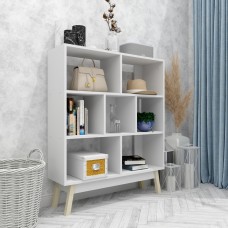 Стеллаж на деревянных ножках W-15 FlashNika белый