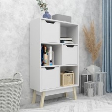 Стеллаж на деревянных ножках W-17 FlashNika белый
