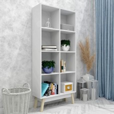 Стеллаж на деревянных ножках W-21 FlashNika белый