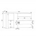 Комод Trend 1570 FlashNika нимфея альба + венге Комод Trend 1570 FlashNika нимфея альба + венге