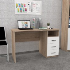Офисный стол FlashNika С-21 120 Дуб сонома + белый