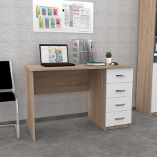 Офисный стол FlashNika С-29 120 Дуб сонома + белый Офисный стол FlashNika С-29 120 Дуб сонома + белый