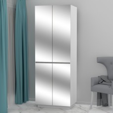 Шкаф с зеркалом FlashNika Hold 32d белый