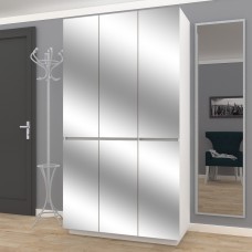 Шкаф с зеркалом FlashNika Hold 38d белый