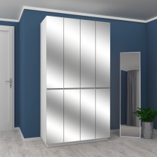 Шкаф с зеркалом FlashNika Hold 43d белый