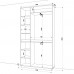 Шкаф с зеркалом FlashNika Hold 12d белый