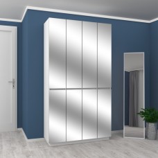 Шкаф с зеркалом FlashNika Hold 15d белый