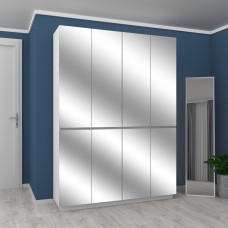 Шкаф с зеркалом FlashNika Hold 16d белый