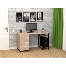 Стол письменный FlashNika Loft СКЛ-7 130 дуб молочный Стол письменный FlashNika Loft СКЛ-7 130 дуб молочный