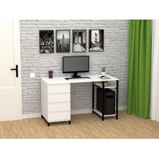 Стол письменный FlashNika Loft СКЛ-7 130 нимфея альба Стол письменный FlashNika Loft СКЛ-7 130 нимфея альба