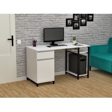 Стол письменный FlashNika Loft СКЛ-5 130 нимфея альба Стол письменный FlashNika Loft СКЛ-5 130 нимфея альба