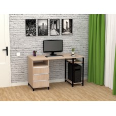 Стол письменный FlashNika Loft СКЛ-6 130 дуб молочный Стол письменный FlashNika Loft СКЛ-6 130 дуб молочный