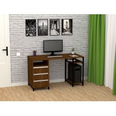 Стол письменный FlashNika Loft СКЛ-6 130 орех экко Стол письменный FlashNika Loft СКЛ-6 130 орех экко