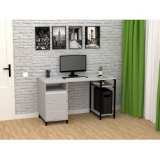 Стол письменный FlashNika Loft СКЛ-6 130 пепельный Стол письменный FlashNika Loft СКЛ-6 130 пепельный