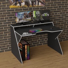 Геймерский стол Rasin RS-9 черный + белый Тиса
