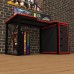 Геймерский стол Rasin Loft-16 черный + красный Тиса Геймерский стол Rasin Loft-16 черный + красный Тиса