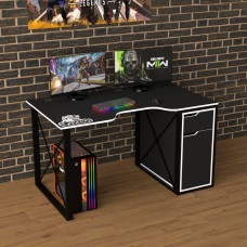 Геймерский стол Rasin Loft-17 черный + белый Тиса