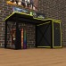 Геймерский стол Rasin Loft-17 черный + желтый Тиса