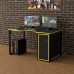 Геймерский стол Rasin Loft-17 черный + желтый Тиса