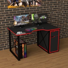 Геймерский стол Rasin Loft-17 черный + красный Тиса