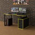 Геймерский стол Rasin Loft-18 черный + желтый Тиса