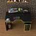 Геймерский стол Rasin Loft-18 черный + желтый Тиса