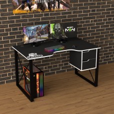 Геймерский стол Rasin Loft-19 черный + белый Тиса