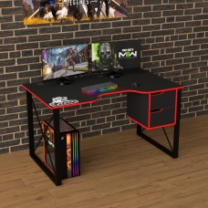 Геймерский стол Rasin Loft-19 черный + красный Тиса