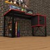 Геймерский стол Rasin Loft-19 черный + красный Тиса