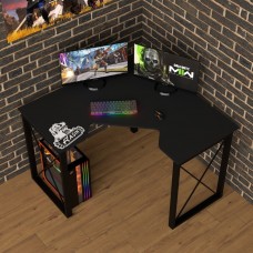 Геймерский угловой стол Rasin Loft-20 черный Тиса