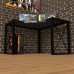 Геймерский угловой стол Rasin Loft-20 черный Тиса Геймерский угловой стол Rasin Loft-20 черный Тиса