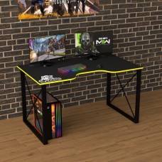 Геймерский стол Rasin Loft-13 черный + желтый Тиса