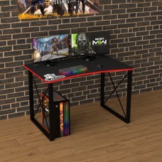 Геймерский стол Rasin Loft-14 черный + красный Тиса