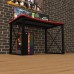 Геймерский стол Rasin Loft-14 черный + красный Тиса Геймерский стол Rasin Loft-14 черный + красный Тиса