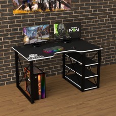 Геймерский стол Rasin Loft-15 черный + белый Тиса