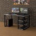 Геймерский стол Rasin Loft-15 черный + белый Тиса Геймерский стол Rasin Loft-15 черный + белый Тиса