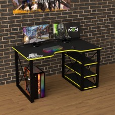 Геймерский стол Rasin Loft-15 черный + желтый Тиса