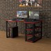 Геймерский стол Rasin Loft-15 черный + красный Тиса Геймерский стол Rasin Loft-15 черный + красный Тиса
