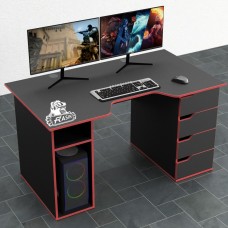 Геймерский стол Rasin RS-1 черный + красный Тиса
