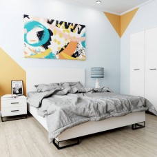 Кровать Art in Head Ascet 120х200 Белая аляска