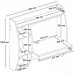 Навесной компьютерный стол AirTable Valko Comfy-Home венге