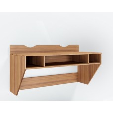 Навесной компьютерный стол AirTable-II Mini Comfy-Home орех