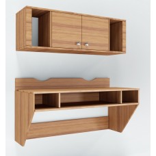 Навесной компьютерный стол AirTable-II Kit Comfy-Home орех